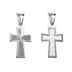 Pandantiv cruce argint cu dubla fata DiAmanti K0021R-DIA (Argint 925‰ 1 g.)